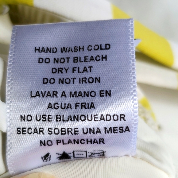 Dippin Daisys Lime Green Striped One Piece Swimsuit Size Medium NWT - Picture 12 of 12